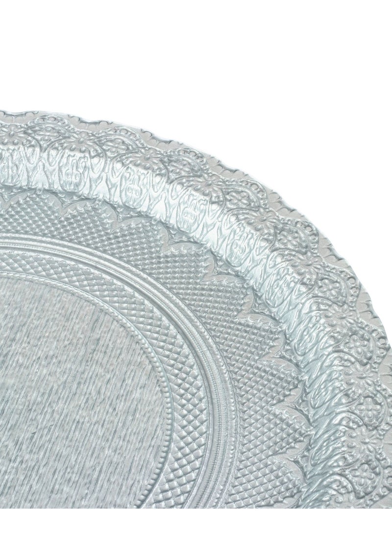 دانيا صحن كيك زجاج بقاعدة مع غطاء مقاس 30 سم ارتفاع 10سم - Image 4